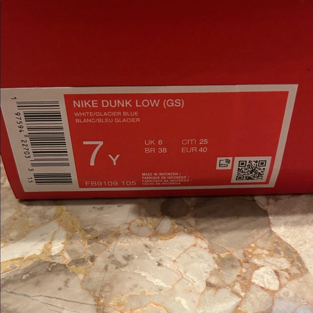 Nike Kids Sneakers - Sky Blue and White 7 Youth 8.5 in women’s - Picture 5 of 7